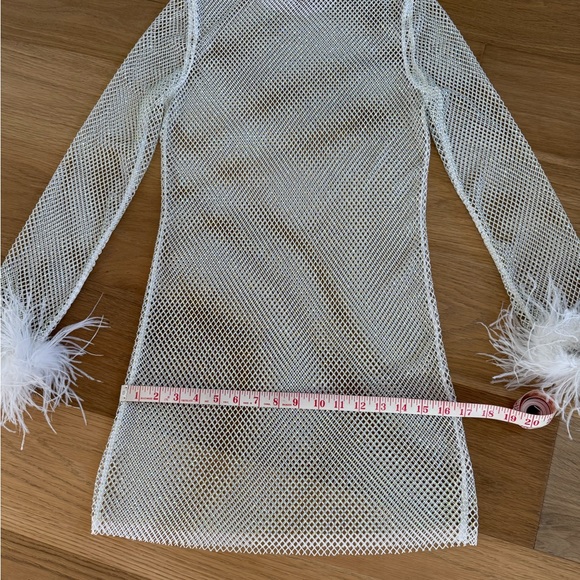 12th Tribe White Mesh Mini Dress - Picture 3 of 6